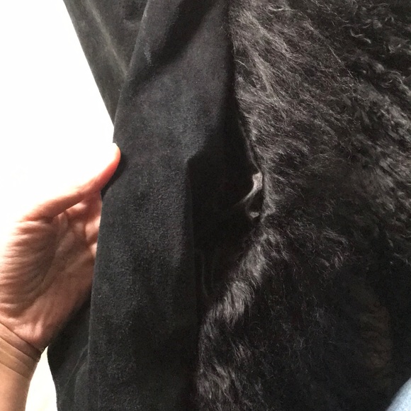 Real leather and real fur vest - Picture 3 of 7